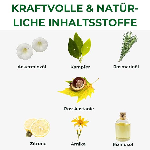 Krauterhof Horse Balm Cools and Revitalises Precious Herbal Extracts from Horse Chestnut Arnica Rosemary and Mint Oil 500 ml Tub Sealed with Aluminum Foil