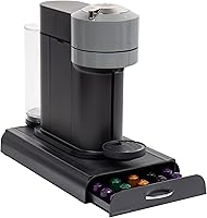 Vista 1 de Mind Reader Nespresso Compatible Capsule Drawer, Countertop Organizer, Coffee Pod Holder, Storage, 9.25"L x 15"W x 2"H, Black