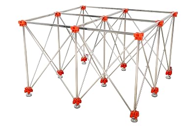 Table de Travail Rétractable 120 x 120 cm, Charge 1500 kg, Pliable