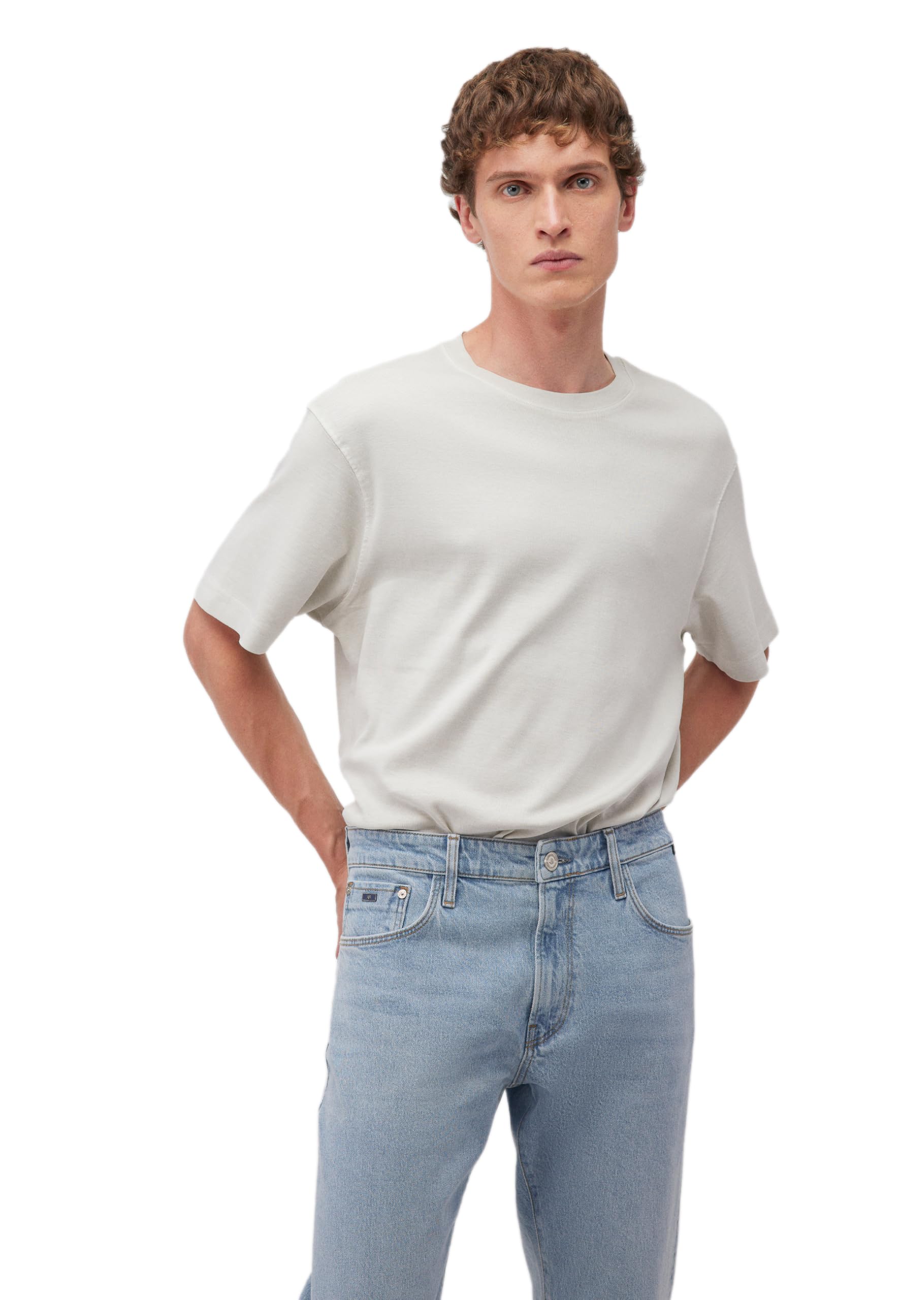 Mavi Men's Short Sleeve T-Shirt, Foggy Dew, L, Foggy Dew, L