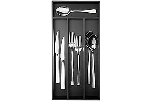 SILVERWARE ORGANIZER SMALL - Space-Saving Bamboo Kitchen Drawer Organizer