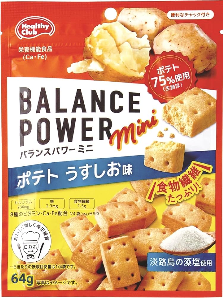 Amazon.co.jp: ハマダコンフェクト バランスパワーミニ ポテト 64g : 食品・飲料・お酒