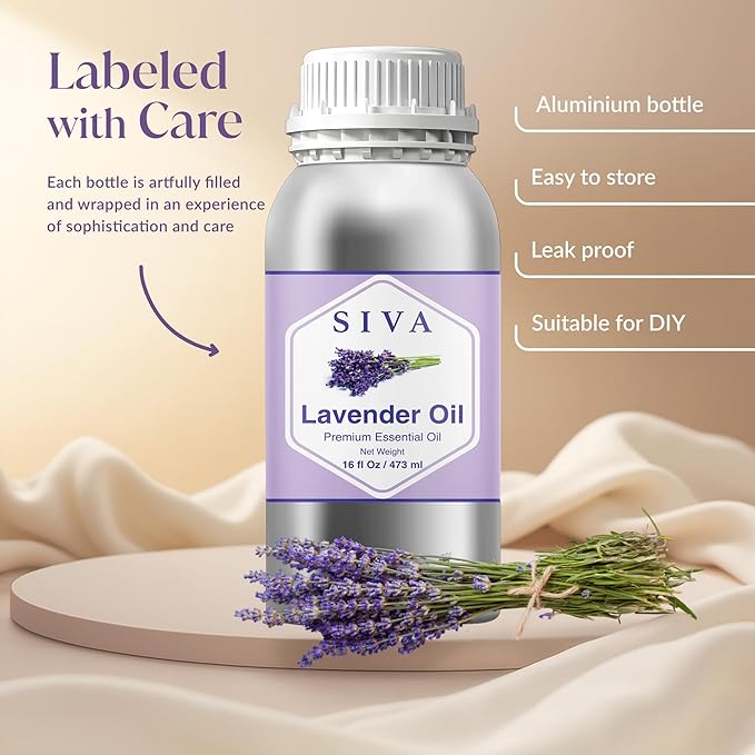 Aceite Esencial de Lavanda SIVA - 16 oz - 100% Natural miniatura 4