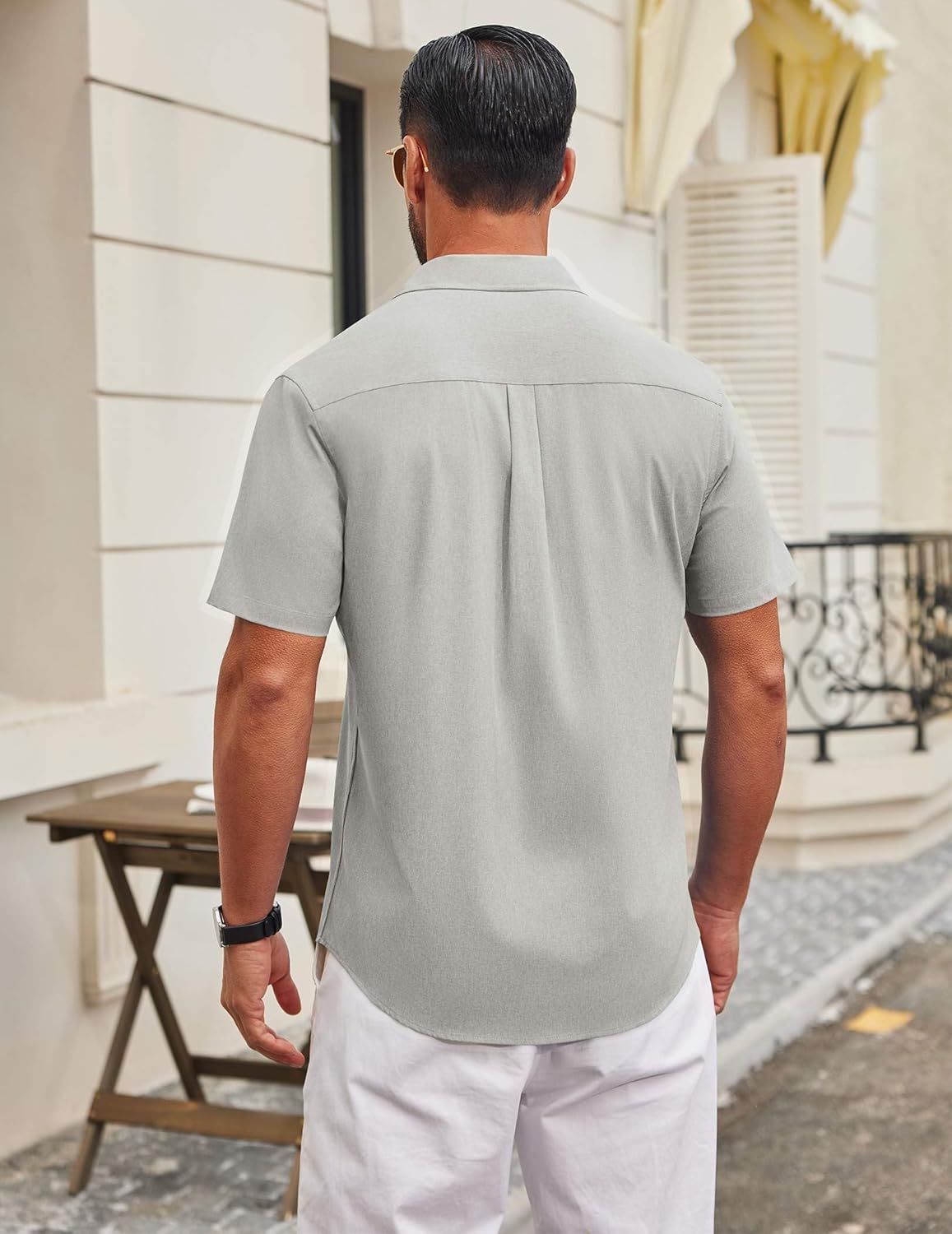 COOFANDY Mens Wrinkle Free Shirts 2026 Short Sleeve Casual Button Down Summer Dress Shirts