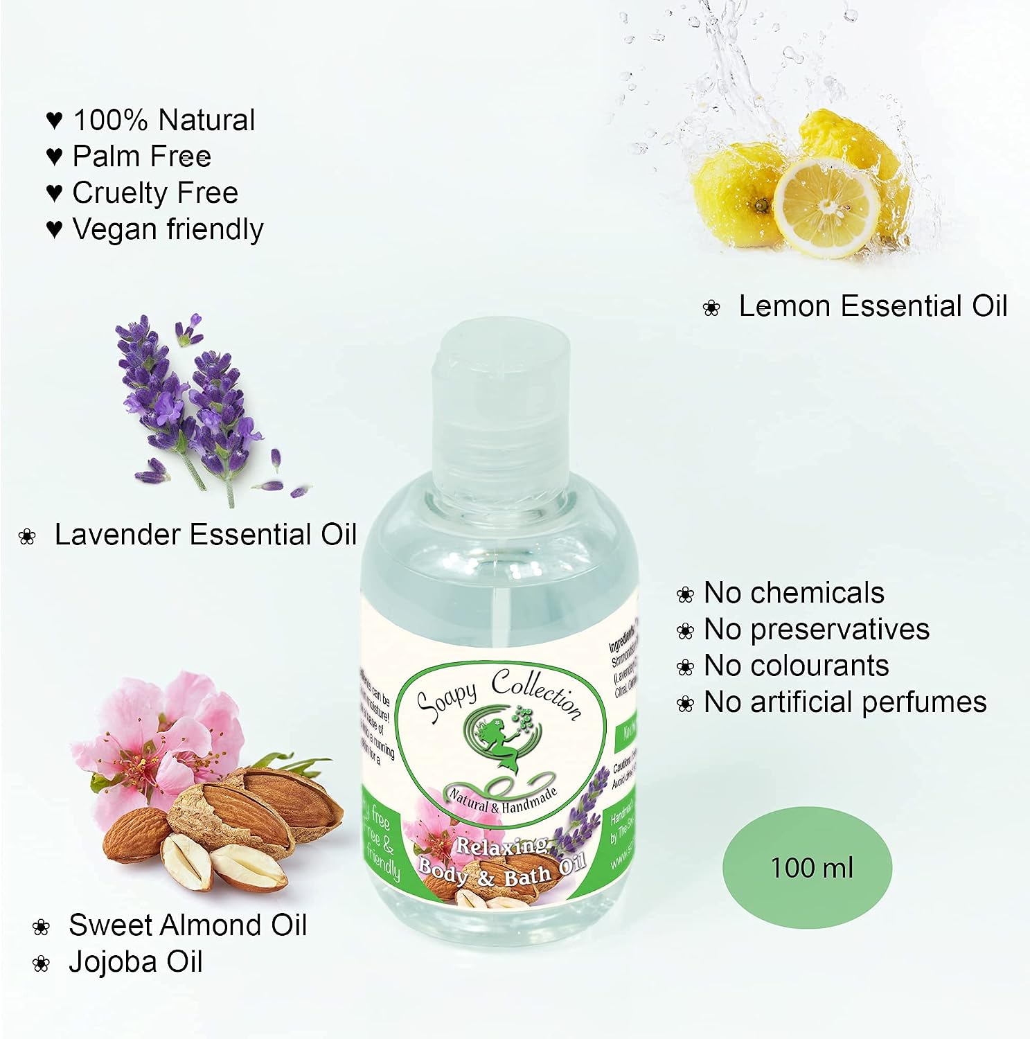 Soapy Collection -Love is in the Air- Rose Lavender Luxury Bath & Body Gift Set for Women Parabens Free, UK Handmade - Image 5