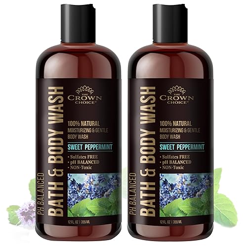 Gel de ducha All Natural para mujeres y hombres con piel sensible, el mejor gel de ducha líquido de equilibrio de pH para toda la piel, gel de jabón