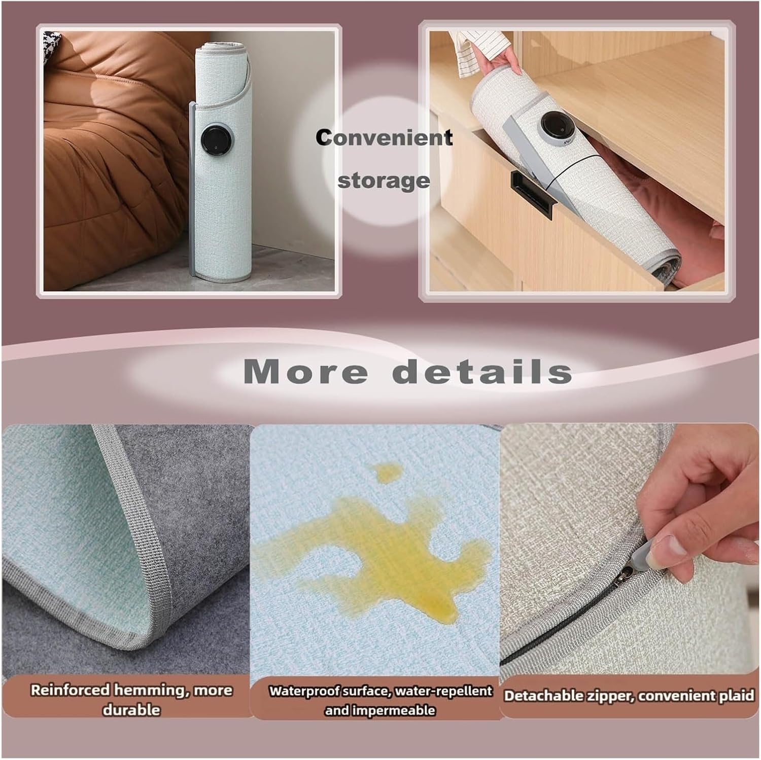 デスク下フットウォーマー 断熱蓋付き 足元用 静音 パーソナルスペースヒーター ポータブルオフィスヒーター(Blue)