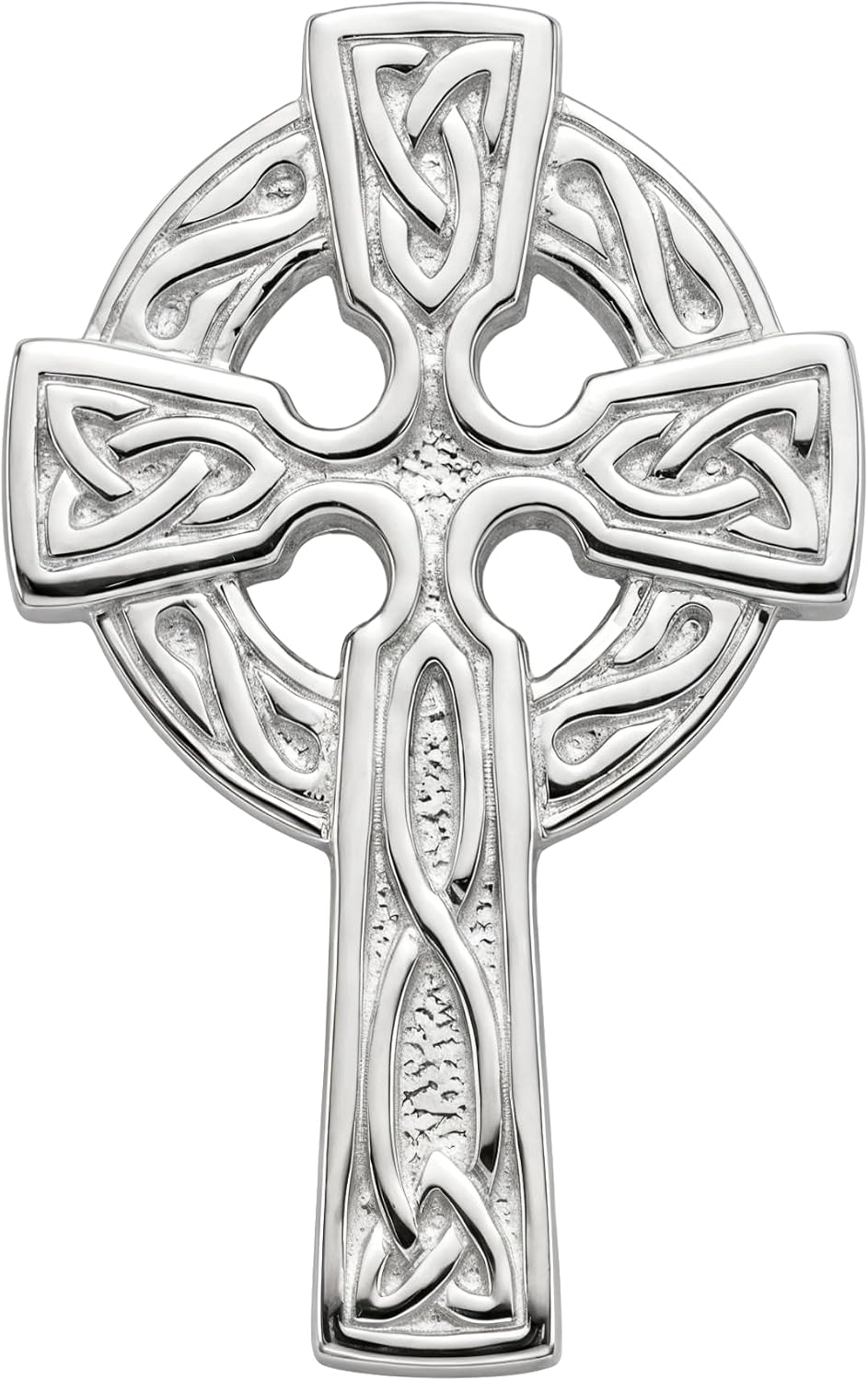 Alexander Castle 925 Sterling Silver Brooch for Women Celtic Cross Brooch Pin with Jewelry Gift Box - 35mm x 21mm
