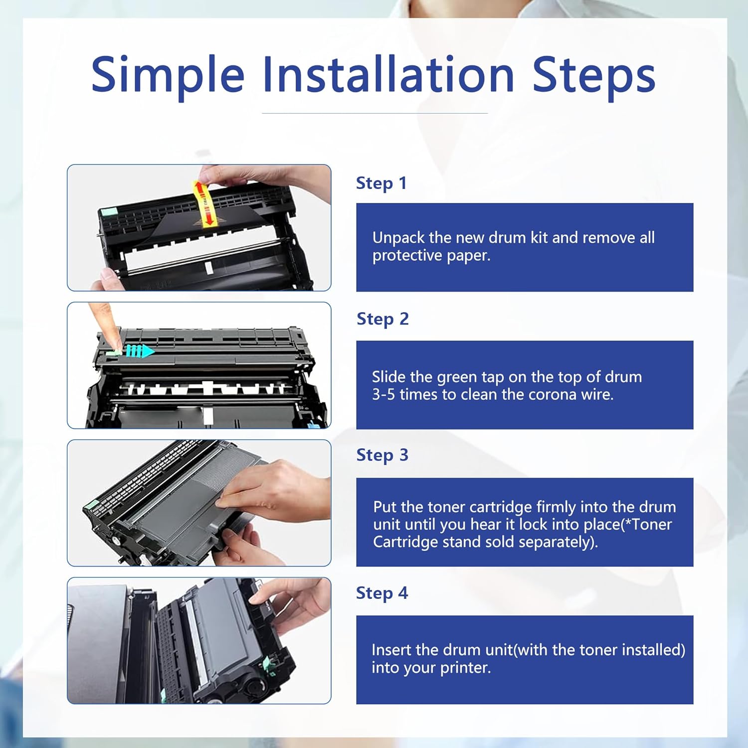 DR630 DR-630 Drum Unit (Not Toner) Replacement for Brother DR 630 Drum TN660 TN630 for HL-L2300D HL-L2320D HL-L2305W MFC-L2700DW HL-L2360DW HL-L2380DW DCP-L2540DW MFC-L2720DW Printer Black, 1-Pack