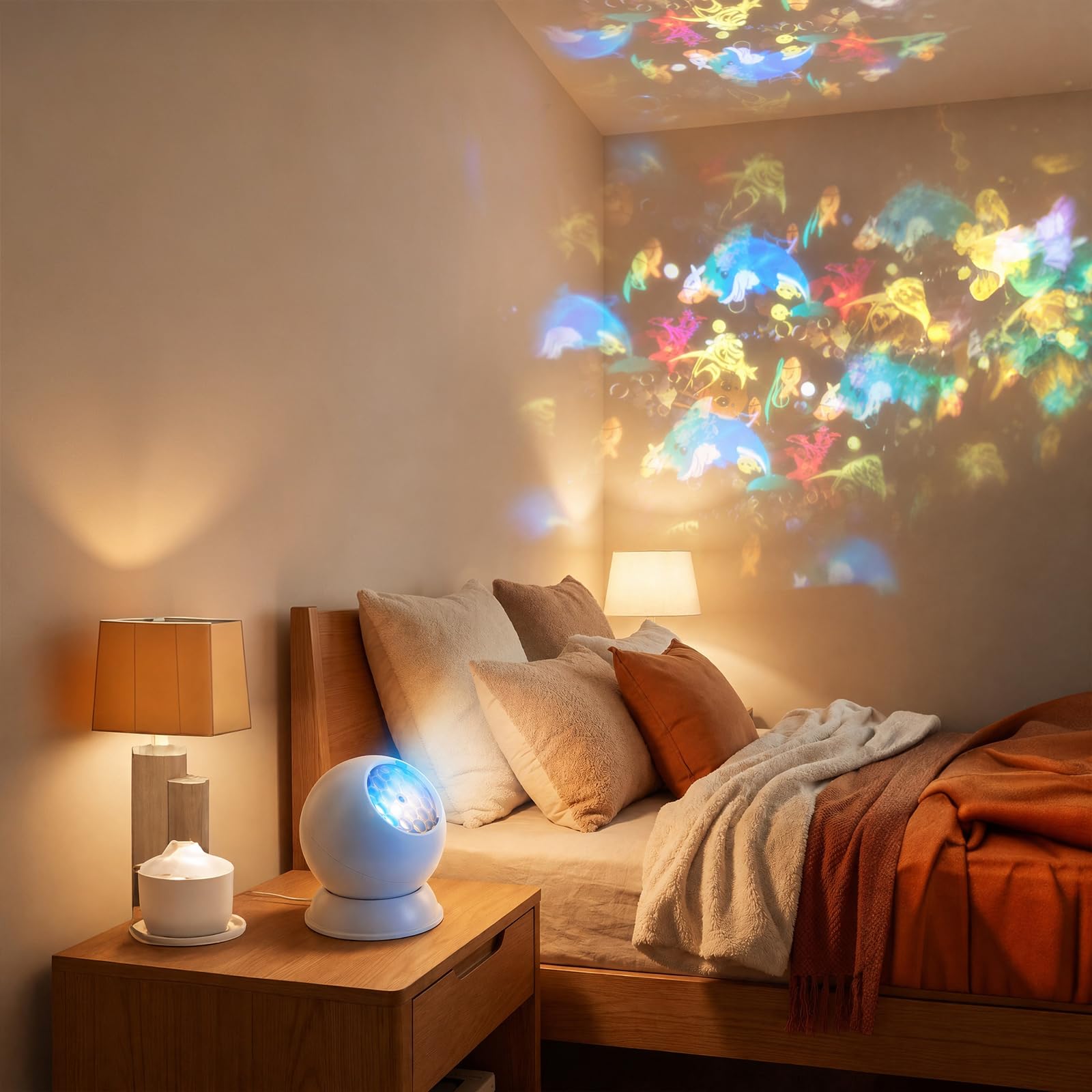 Dynamic Rotating LED Projector Light 3D Ocean, New Ocean Projector Lamp