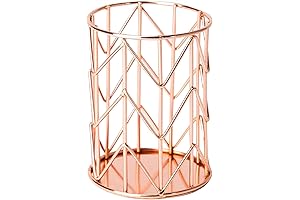 Exquisite Rose Gold Copper Pencil Holder