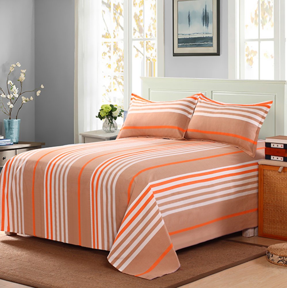 Draps en coton épais grand drap plat 250x350cm pour lits doubles et simples traditionnels