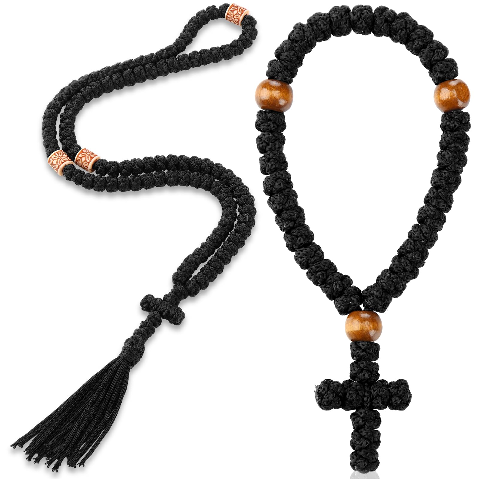 Amazon.com: Quelay 2 Pcs Orthodox Prayer Rope 100 Knot Christian