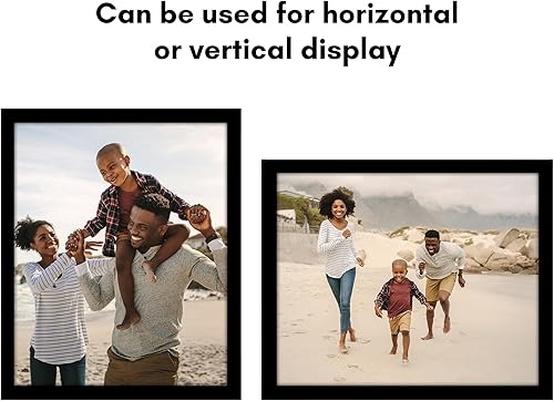 Vista 384 de Americanflat - Marco para póster de 71 x 74 cm con plexiglás pulido, portarretratos negro de madera industrializada, Epic Collection, marco ancho