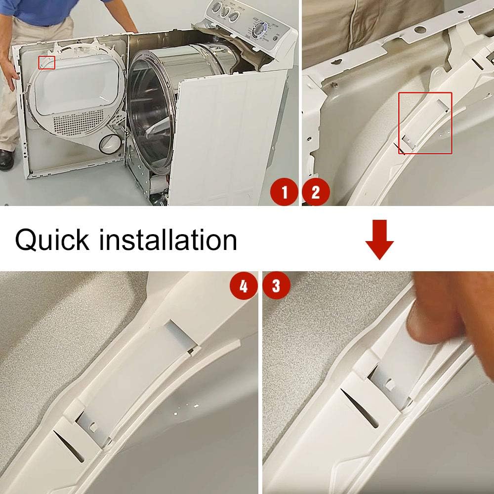 WE1M504 Dryer Bearing Slides(4 Pack) Compatible with G.E and Hot.Point Dryer