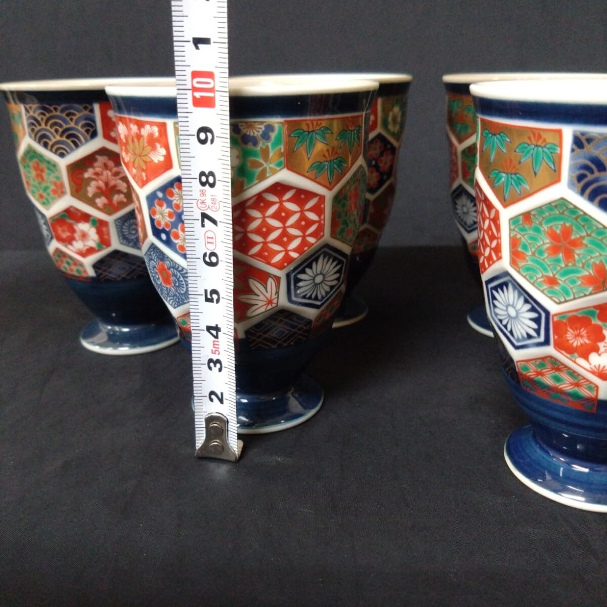 未使用！林九郎 金彩湯呑5客セット