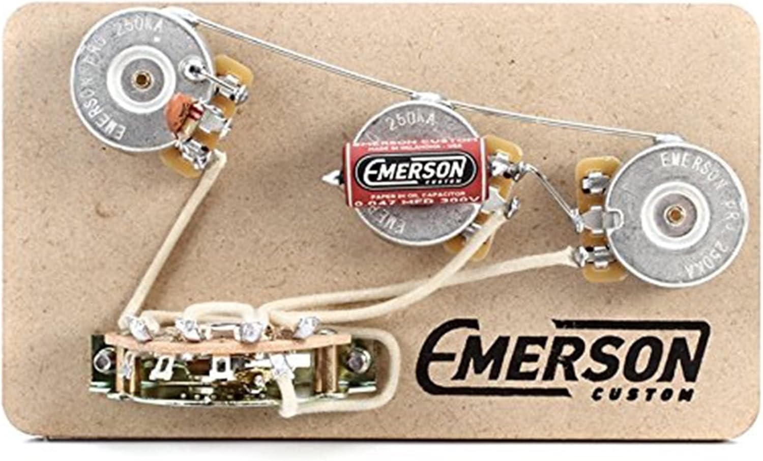 Emerson Custom 5-Way Blender Prewired Kit for Fender Stratocasters - 250Kohm Pots