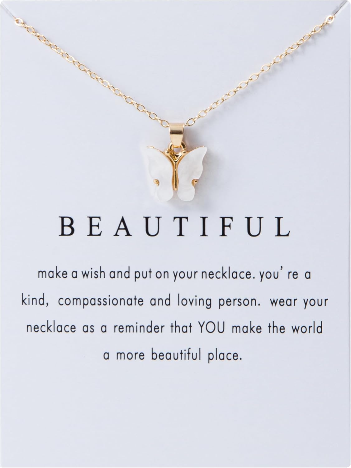 9 pcs Colorful Butterfly Pendant Necklace for Women Bohemian Acrylic Adjustable Retro Card Clavicle Chain Insect Animal Necklace Friend Friendship Party Jewelry Gift - Image 3