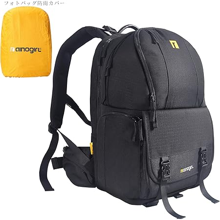 Amazon カメラバック プロ 一眼レフ カメラリュック 三脚付け可 2気室 Nikon Canon Sigma Tamron Sony Pentax などカメラ兼用 軽量 旅行 撮影 一眼レフカメラ2台 5 8枚のレンズを収納できます カメラバック ケース 通販