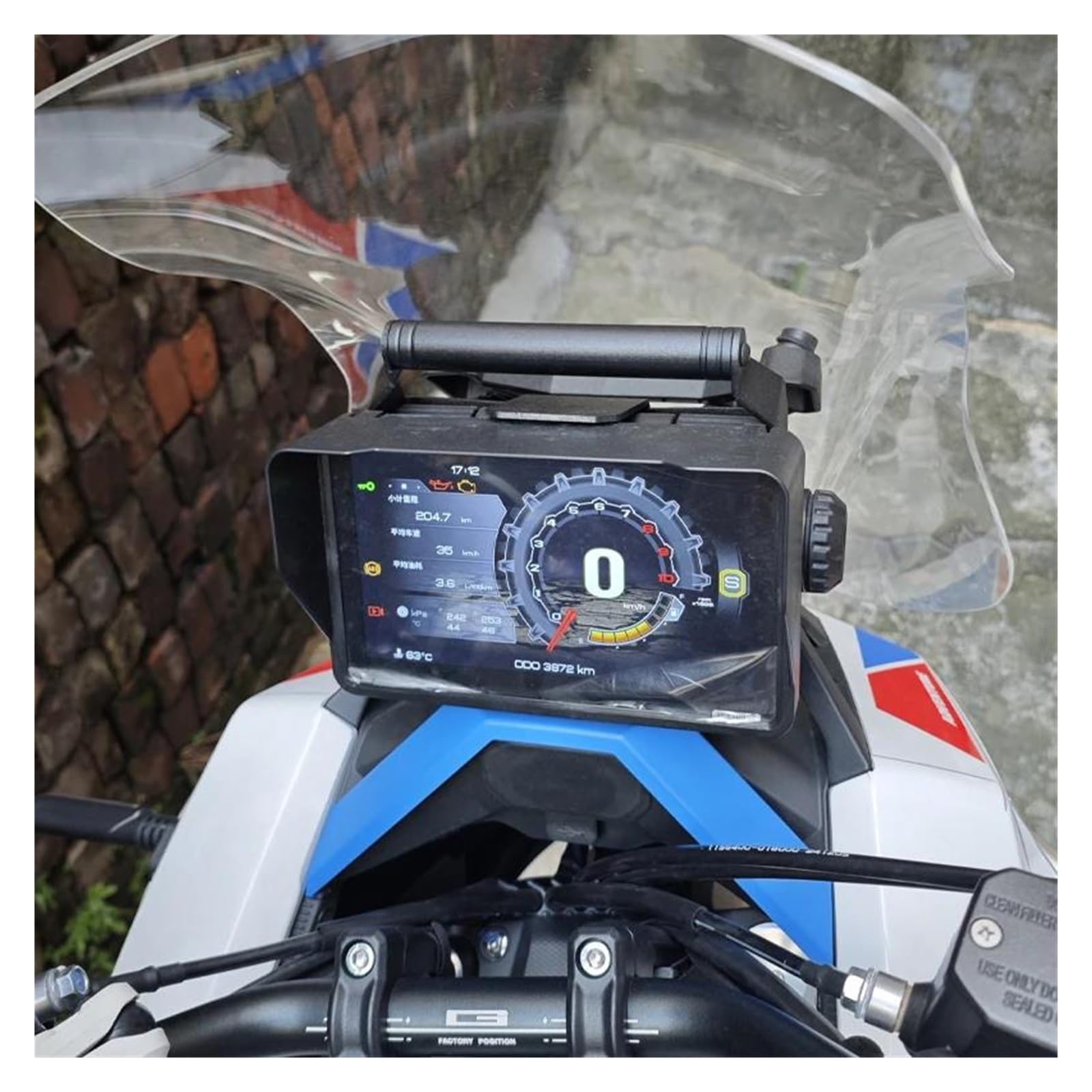 Navegación Navegación GPS para ZONTES 368G 501G 368 G G368 2024 2025-accesorios De Motocicleta CNC Soporte para Teléfono Móvil ZT368G Navegación GPS(12mm)