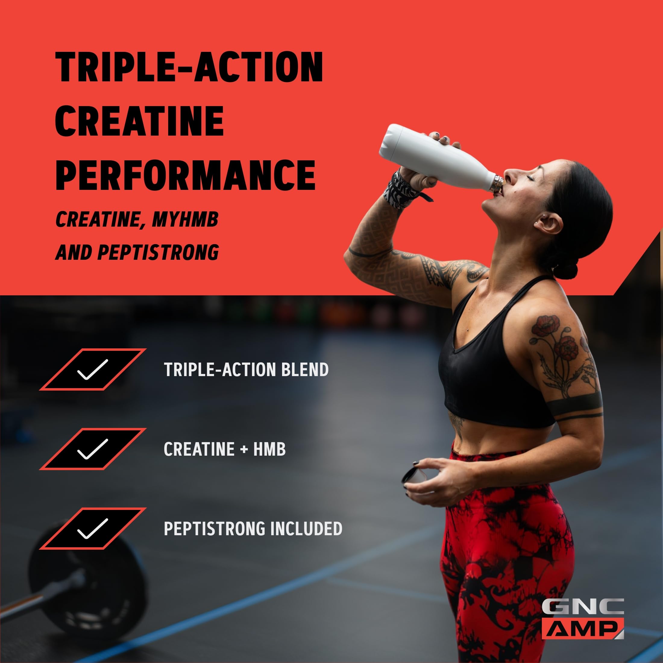 GNC AMP Creabolic Creatine Monohydrate Powder, Lemonade, 30 Servings — Amazon image 2