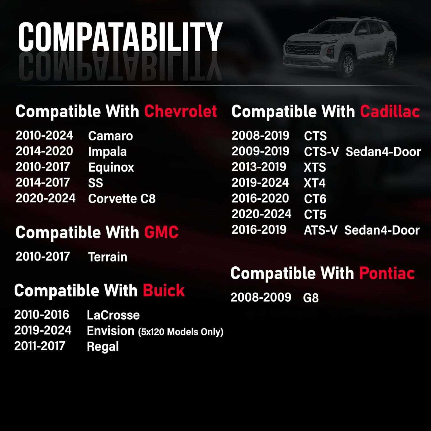1 Inch/25mm 5x120 Hubcentric Wheel Spacers -Forged CNC Spacer Compatible with 2010-2024 Camaro,Corvette C8,Impala,2008-2019 CTS, Regal,XTS,Malibu-66.9mm Center Bore M14x1.5 Studs 4Pcs