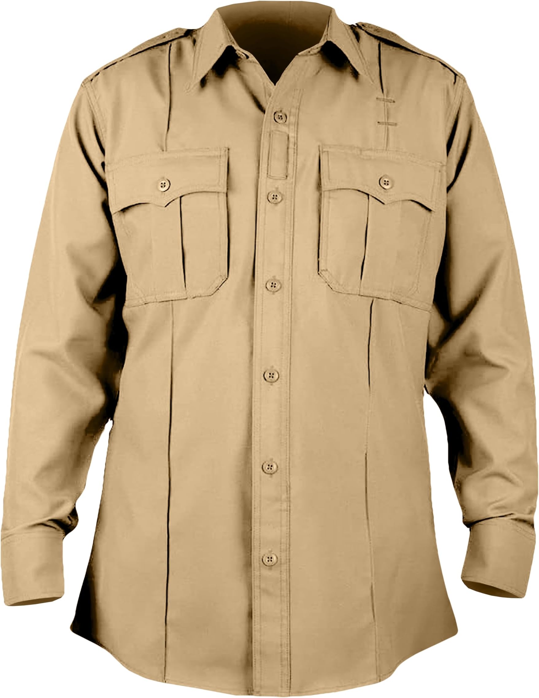 First Class 100% Polyester Long Sleeve Zippered Uniform Shirt