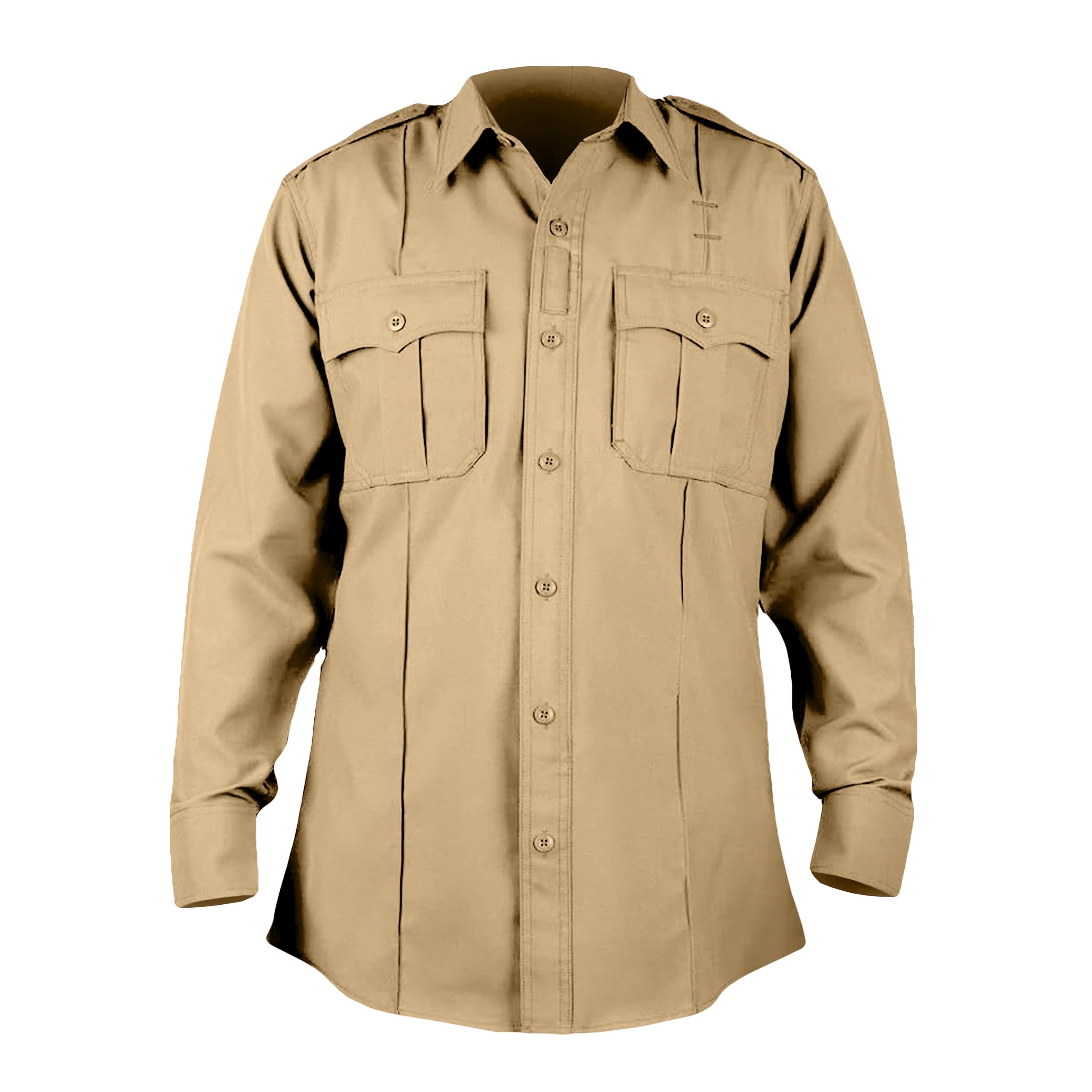 First Class 100% Polyester Long Sleeve Zippered Uniform Shirt