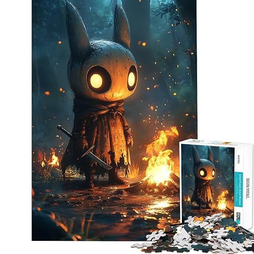 Rompecabezas para Adolescentes de 1000 Piezas con el Personaje Hollow Knight de Fire Sharpen Cognitive Speed…