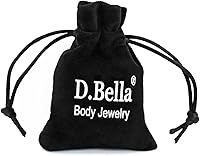 Vista 2 de D.Bella Bolas de repuesto de acero quirúrgico 316L, joyería para el cuerpo, piercing de barra, 14G, 16G, 0.118 in, 0.197 in, 0.315 in, bolas