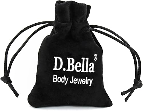 Miniatura 2 de DBella Bolas de repuesto de acero quirúrgico 316L para joyería corporal piezas de barra de perforación de 14G 16G 0118in 0197in 0315in para mujeres