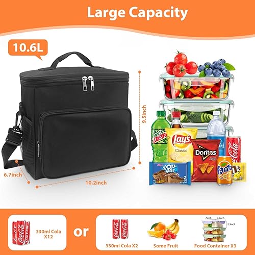 Miniatura 4 de Lonchera térmica para mujeres y hombres  Lonchera grande reutilizable para el trabajo, oficina, picnic, senderismo, playa, a prueba de fugas,