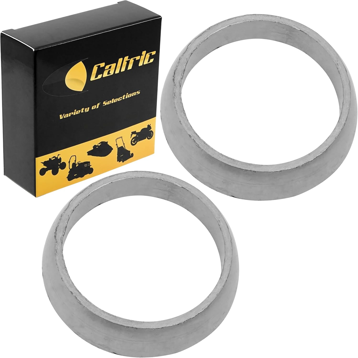 Caltric 2X Muffler Gasket Compatible with Polaris Pro RMK 800 All Options 2012-2019