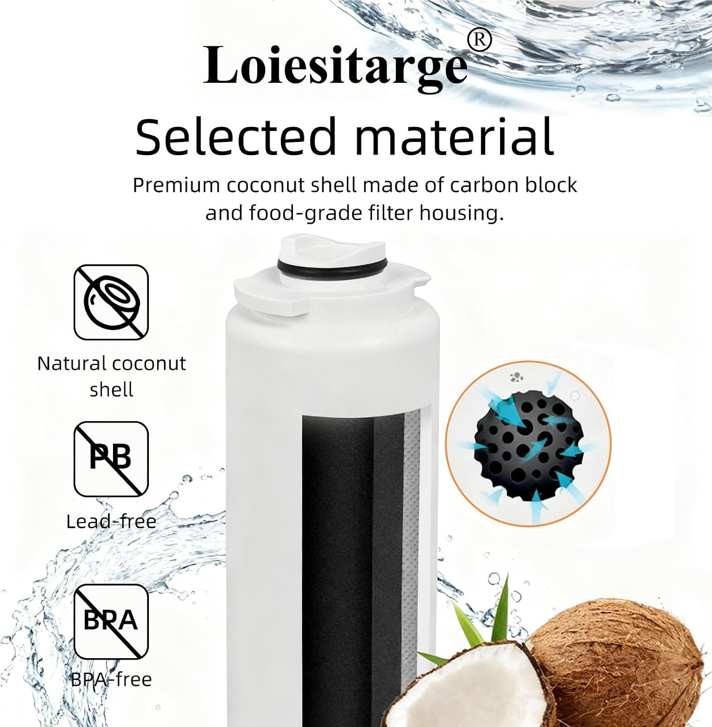 Water Filter Replacement Compatible With Elkay 51300C WaterSentry, NSF Certified, 3000 Gallon Capacity (1 Pack)