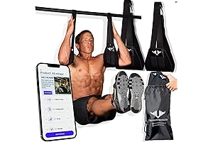 AB Straps - Premium Home Gym 6-Pack Abs Fitness Leg Raiser