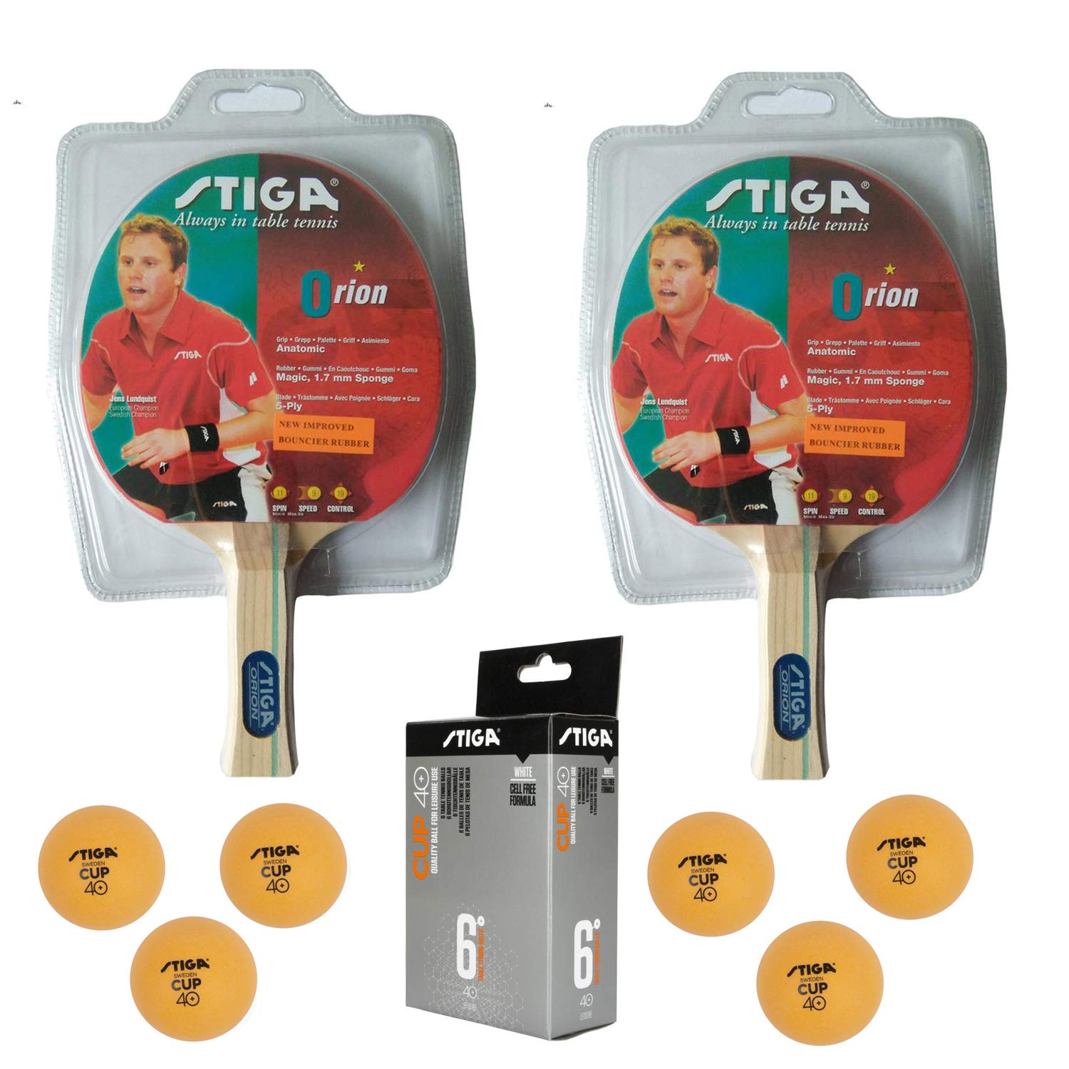 Stiga Orion Table Tennis Racket Cup Table Tennis Balls TT Kit Amazon