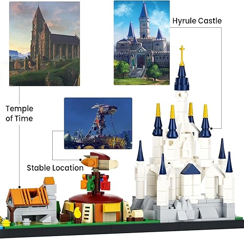 Miniatura 3 de Architecture TOTK Skyline - Juego de construcción de modelos coleccionables, regalos para adultos y niños mayores de 9 años (579 piezas)