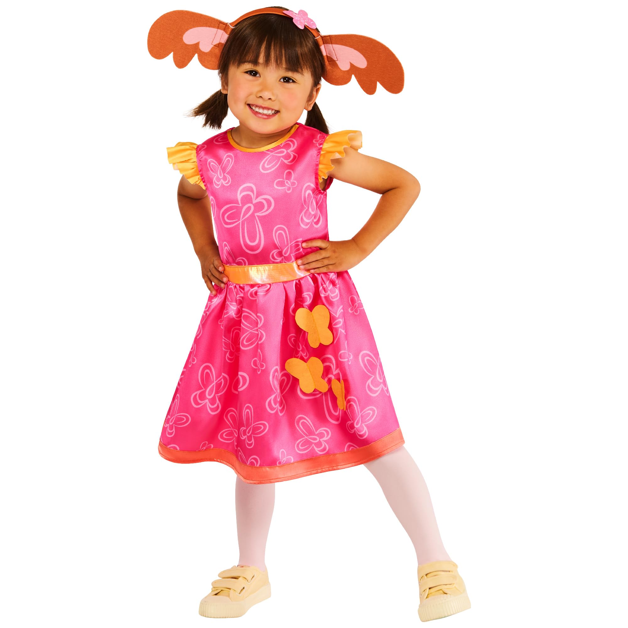 Rubies Official Bing Sula Child Costume, Kids Fancy Dress, Size Ages 2-3 Years Halloween, Pink
