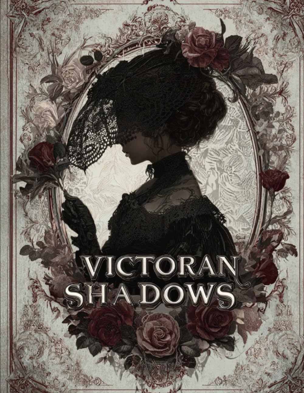 Victorian Shadows: High Detail Victorian Gothic Coloring Book for Adults & Teens | Intricate Victorian Ladies, Vintage Dresses, Dark Romantic Art for Relaxation