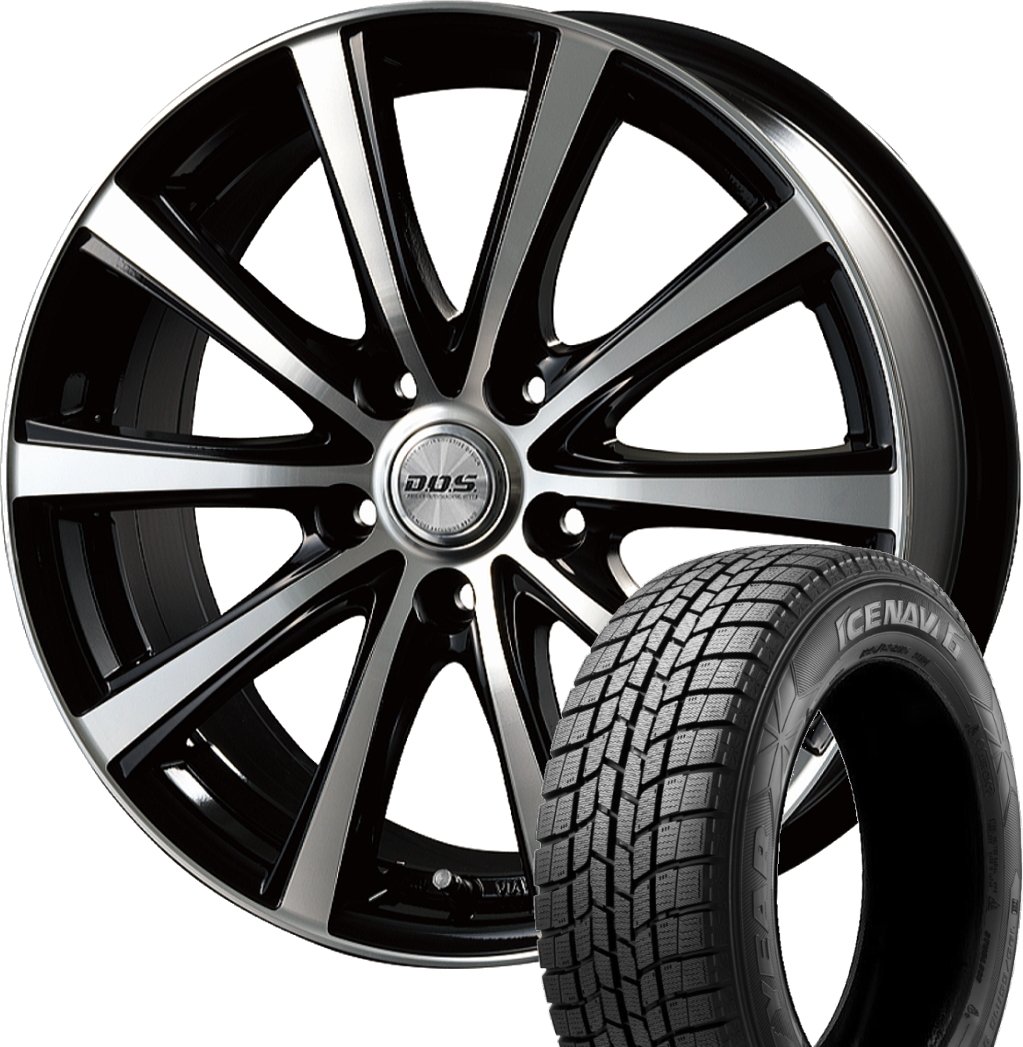 Amazon.co.jp: (2017年製)スタッドレスタイヤ・ホイール 1本セット 17  