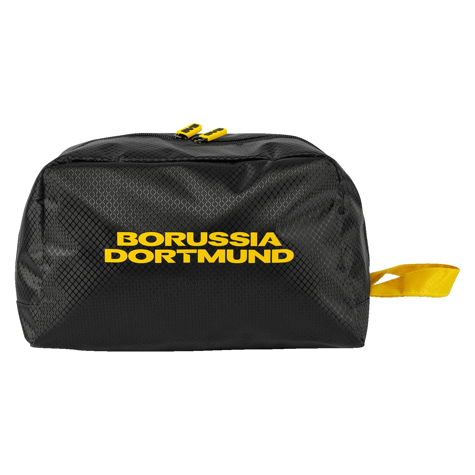 Borussia Dortmund Neceser BVB Unisex para Adultos, Color Negro/Amarillo, Negro, 27 x 14 x 16 cm