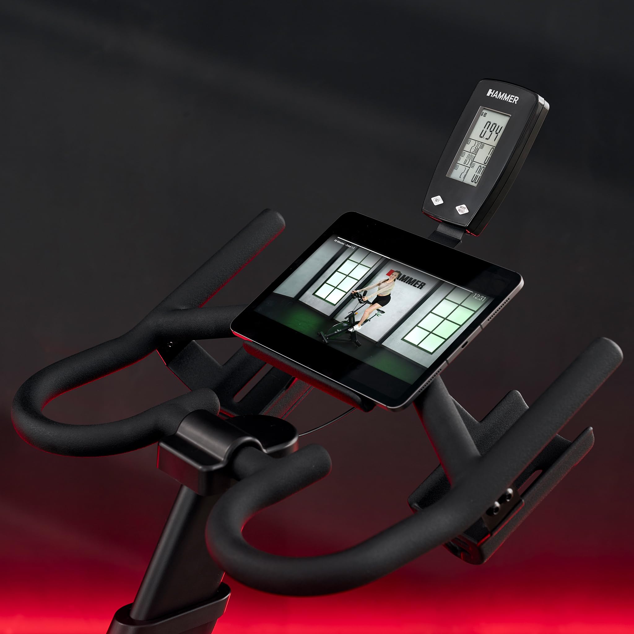 HAMMER Speedbike Speed Race, Indoor Cycle, 16 kg Schwungmasse, Kinomap & BitGym