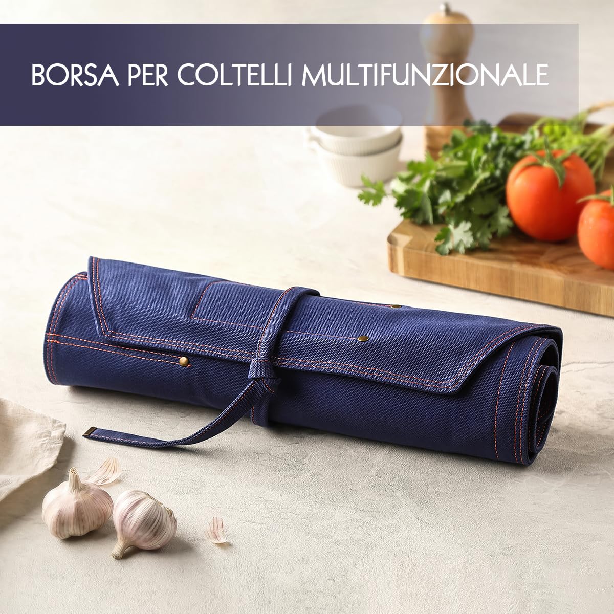 HEZHEN Portacoltelli da cucina