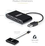 StarTech.com 4-Port USB 2.0 Hub, USB Bus Powered, Small Travel Mini USB Hub, Multi-Port USB 2.0 Splitter, Portable USB Hub | 480Mbps, USB Powered, Multi-port USB 2.0 splitter, Small travel mini hub, Portable, Hot-swap, Overcurrent protection