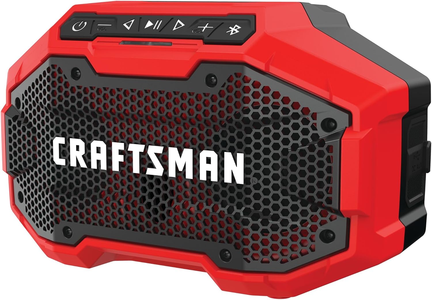 CRAFTSMAN V20 Wireless Portable Bluetooth Speaker, Tool Only (CMCR001B), Red