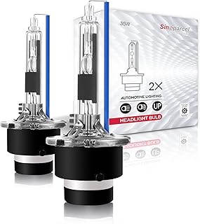 Sinoparcel D2R Xenon HID Headlight Bulbs - 8000K 35W Low Beam Replacement Lights - 2Yr WTY - Pack of 2