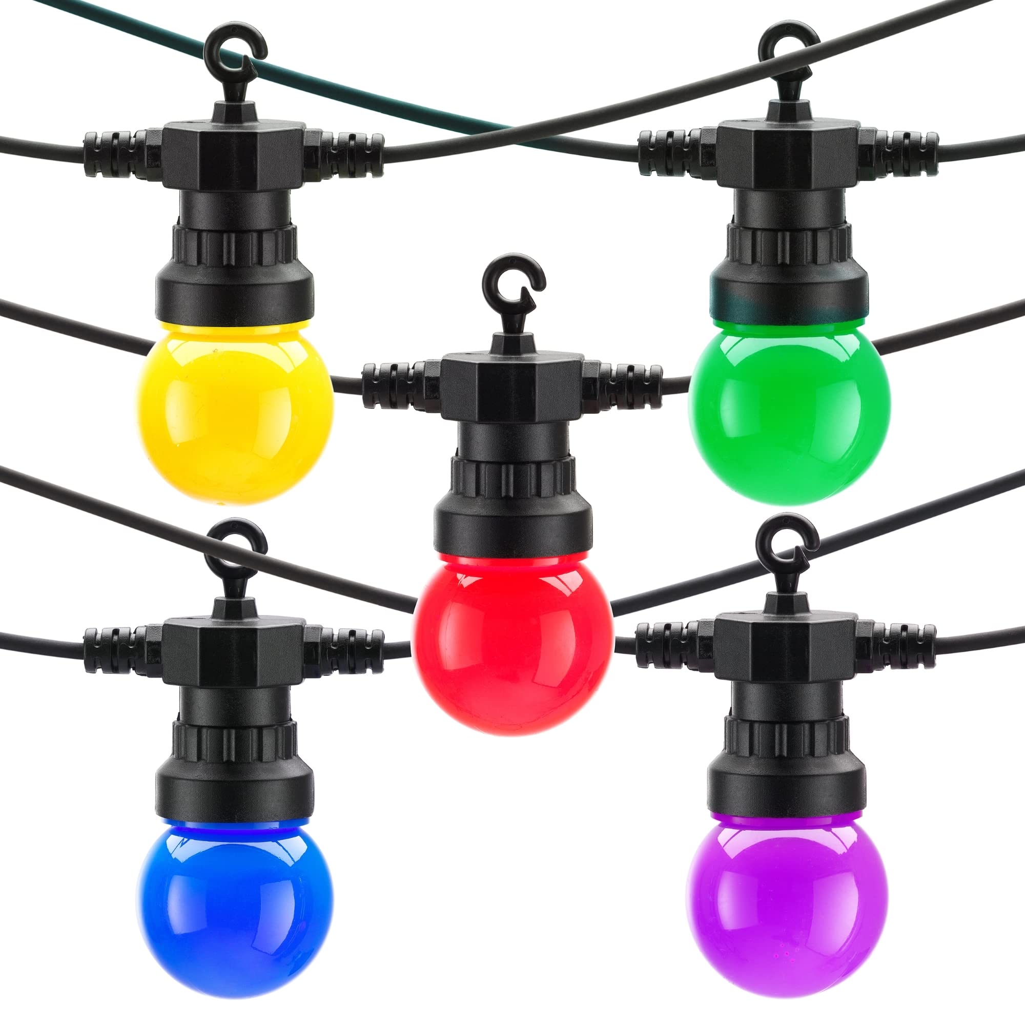 Auraglow Coloured Led Bulb Festoon String Light Set from B&Q