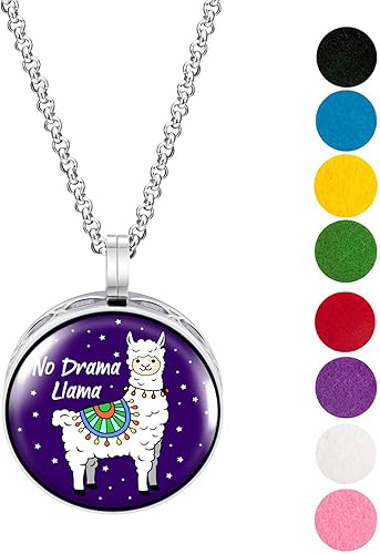 Miniatura 2 de Wild Essentials - Juego de difusor de aceite esencial con collar de llama sin drama, lavanda, citronela, menta, aceites de naranja, 8 almohadillas