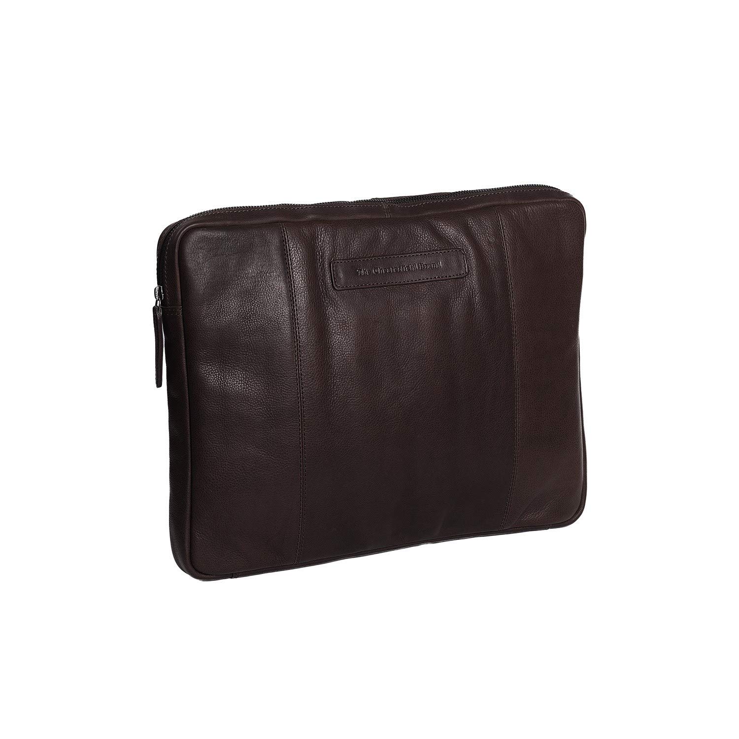 Funda de portátil Glenn marrón estuche de cuero Chesterfield Brand 7