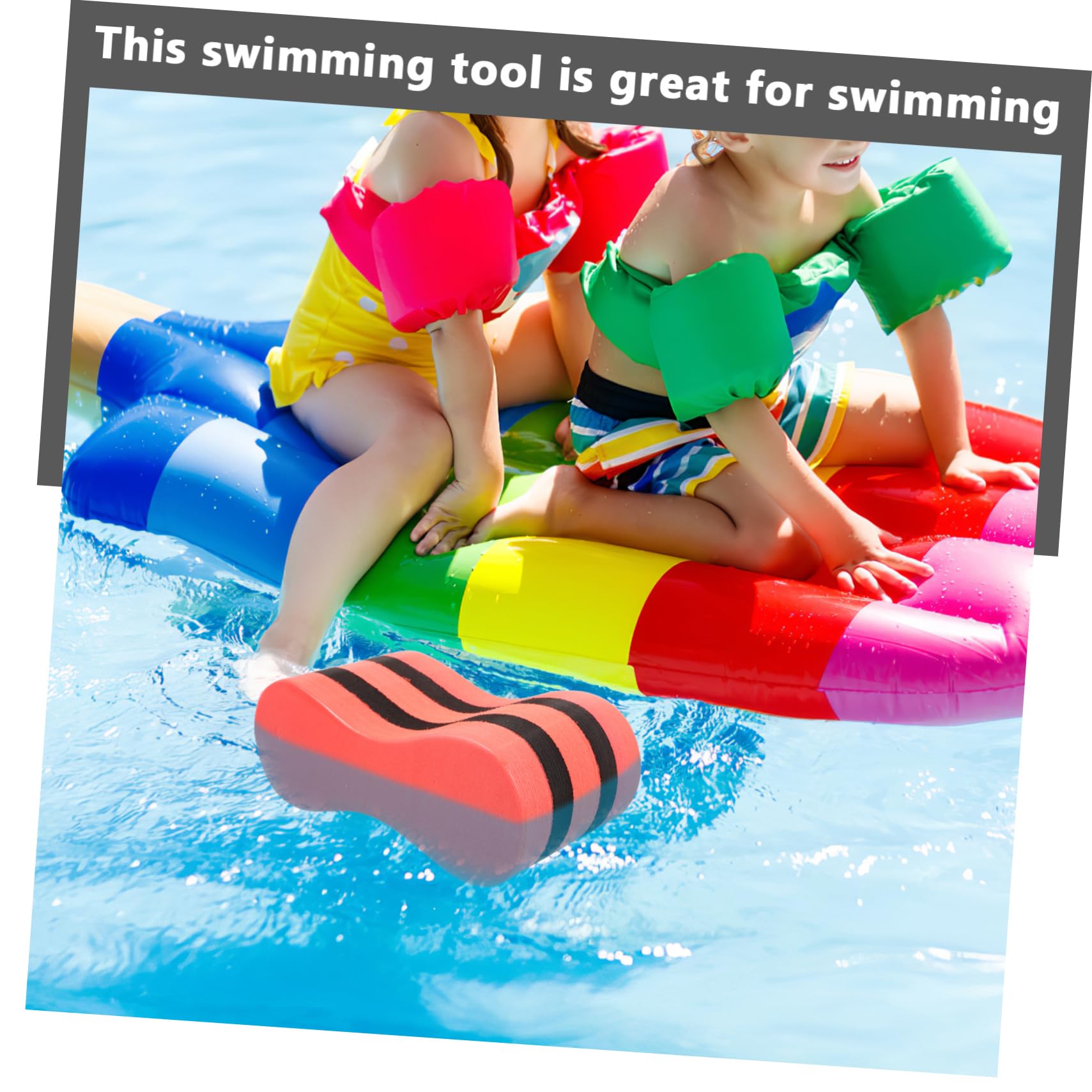 Garneck Swim Training Pull Kickboard Floating Kickboard Leg Float Support for Legs and HIPS Eva Material